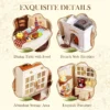 Miniatuurse söögitoa meisterdamiskomplekt, 150 osa | E-pood Tootemaailm Miniatuurse söögitoa meisterdamiskomplekt, 150 osa