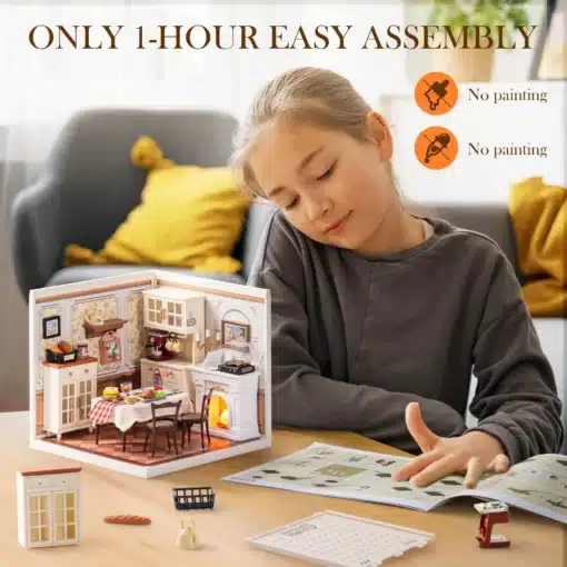 Miniatuurse söögitoa meisterdamiskomplekt, 150 osa | E-pood Tootemaailm Miniatuurse söögitoa meisterdamiskomplekt, 150 osa