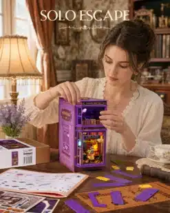 Raamaturiiuli miniatuurmaja ehituskomplekt, võlupood, 442 osa