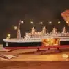 Puidust kruiisilaeva 3D-pusle LED-valgustusega, 433 osa | E-pood Tootemaailm Puidust kruiisilaeva 3D-pusle LED-valgustusega, 433 osa