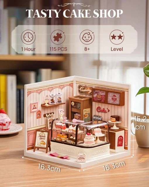 Miniatuurse koogipoe ehituskomplekt, 115 osa | E-pood Tootemaailm Miniatuurse koogipoe ehituskomplekt, 115 osa