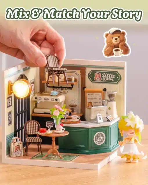 Miniatuurse kohviku meisterdamiskomplekt, 119 osa | E-pood Tootemaailm Miniatuurse kohviku meisterdamiskomplekt, 119 osa