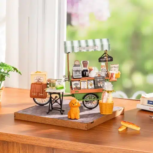 Puidust miniatuurse raamatupoe ehituskomplekt, 290 osa | E-pood Tootemaailm Puidust miniatuurse raamatupoe ehituskomplekt, 290 osa