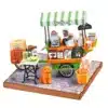 Puidust miniatuurse raamatupoe ehituskomplekt, 290 osa | E-pood Tootemaailm Puidust miniatuurse raamatupoe ehituskomplekt, 290 osa