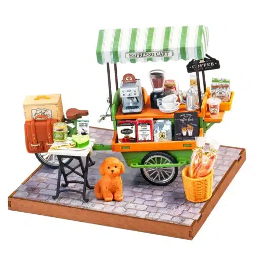 Puidust miniatuurse raamatupoe ehituskomplekt, 290 osa | E-pood Tootemaailm Puidust miniatuurse raamatupoe ehituskomplekt, 290 osa