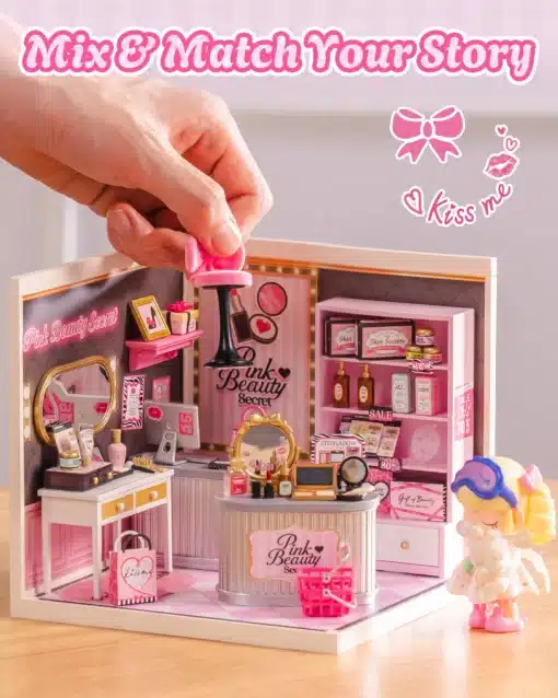 Miniatuurse nukumaja meisterdamiskomplekt, 115 osa | E-pood Tootemaailm Miniatuurse nukumaja meisterdamiskomplekt, 115 osa