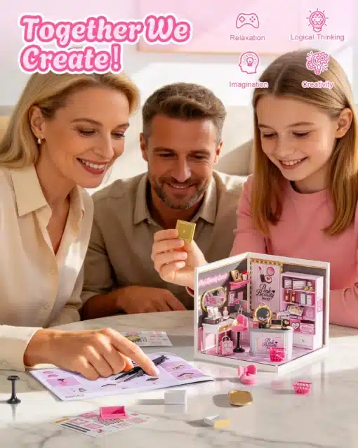 Miniatuurse nukumaja meisterdamiskomplekt, 115 osa | E-pood Tootemaailm Miniatuurse nukumaja meisterdamiskomplekt, 115 osa