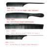 mustad antistaatilised kammid erinevates suurustes