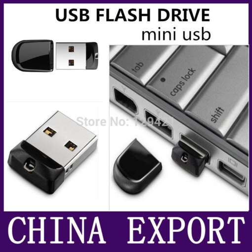 väike musta ja hõbedase korpusega USB mälupulk, mis on ühendatud sülearvuti USB-pessa