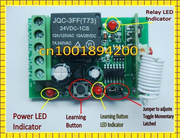 elektrooniline juhtimismoodul koos LED-indikaatorite ja juhtmetega