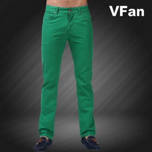 meeste rohelised slim-fit teksad