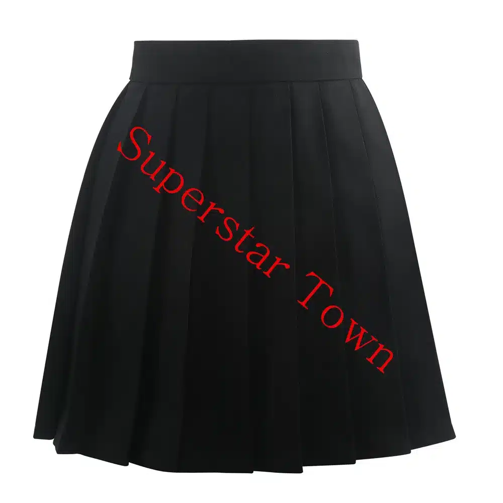 must plisseeritud skater stiilis seelik