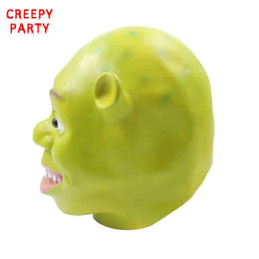 roheline mask, mis kujutab tuntud animategelast külgvaates