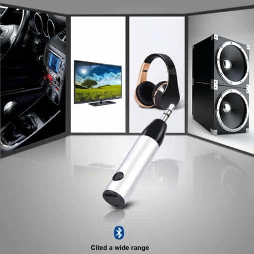 kompaktne juhtmeta bluetooth adapter, mis sobib autodele, kõrvaklappidele ja kõlaritele