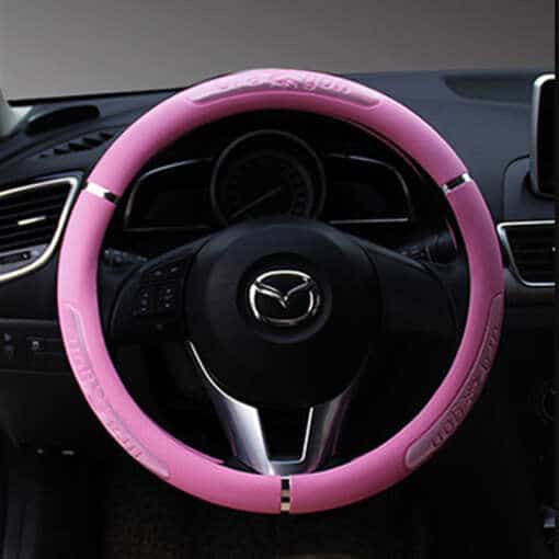 roosa libisemiskindel roolikate auto roolil