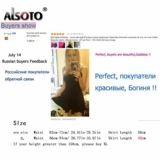 naine kannab musta skater stiilis seelikut, millel on õlapaeltega ülaosa