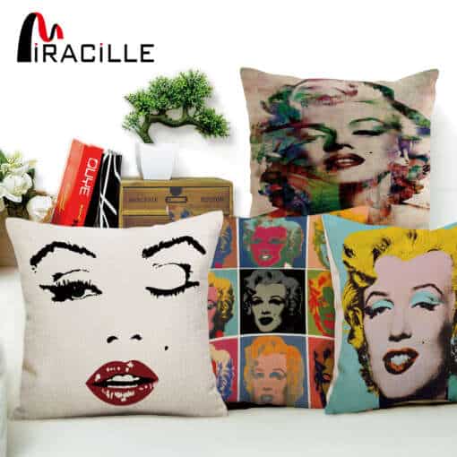 dekoratiivpadjad erinevate Marilyn Monroe portreedega