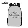 must seljakott valge esipaneeliga, millel on tekst 'Your Pattern&logo Area'