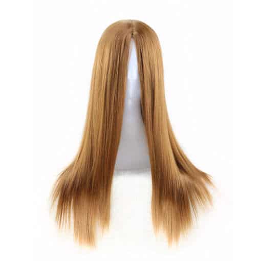 sirged blondid kunstjuuksed parukal