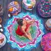 Mandala mustriga ümmargused rätikud