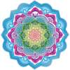 Mandala mustriga ümmargused rätikud