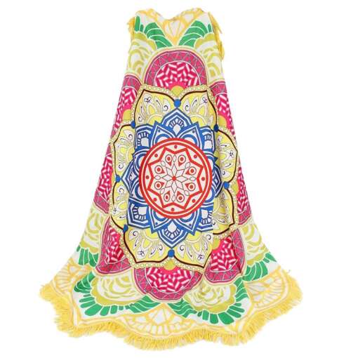 Mandala mustriga ümmargused rätikud