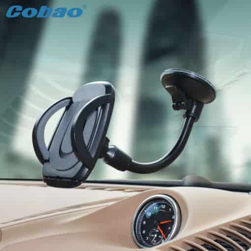 must universaalne telefonihoidja paigaldatud auto armatuurlauale
