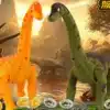 kollane ja roheline dinosaurus, mis munevad plastikust mune