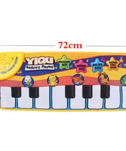 värviline mattklaver laste loomapiltidega, mõõtudega 72x29 cm