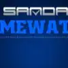 sinisel taustal kiri 'samda gamewatch'