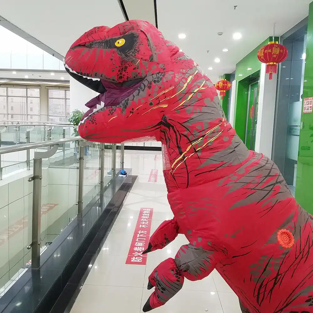 Dinosaurus T REX maskott täiskasvanutele | kujundav pilt e-kaubamaja pildikogust