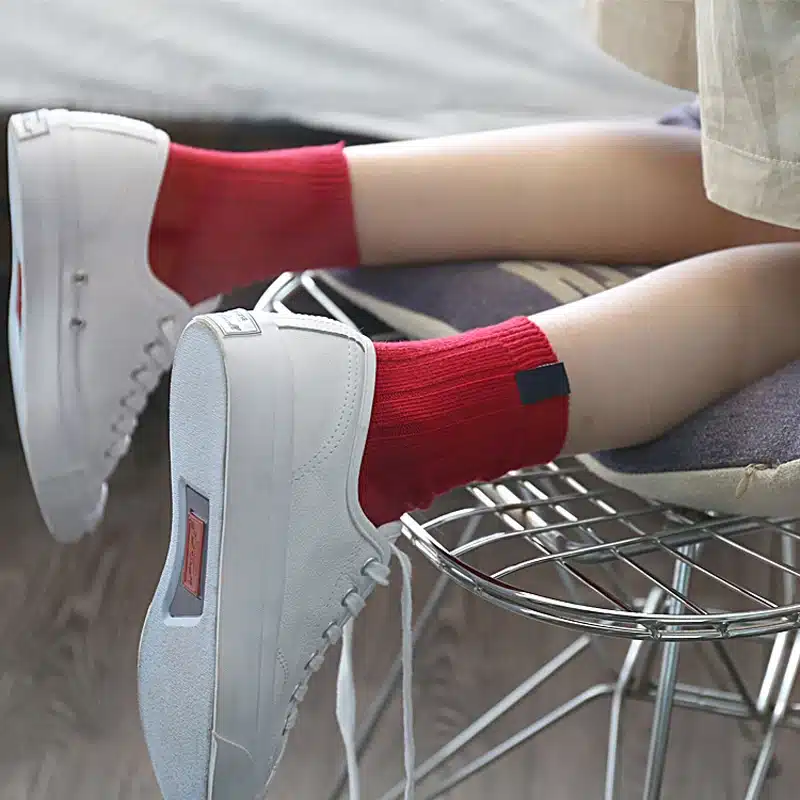 1Pair Fashion New Colorful Design Art Women's Socks Warm High Quality Autumn Winter Socks For Women Solid Color Female Socks 13