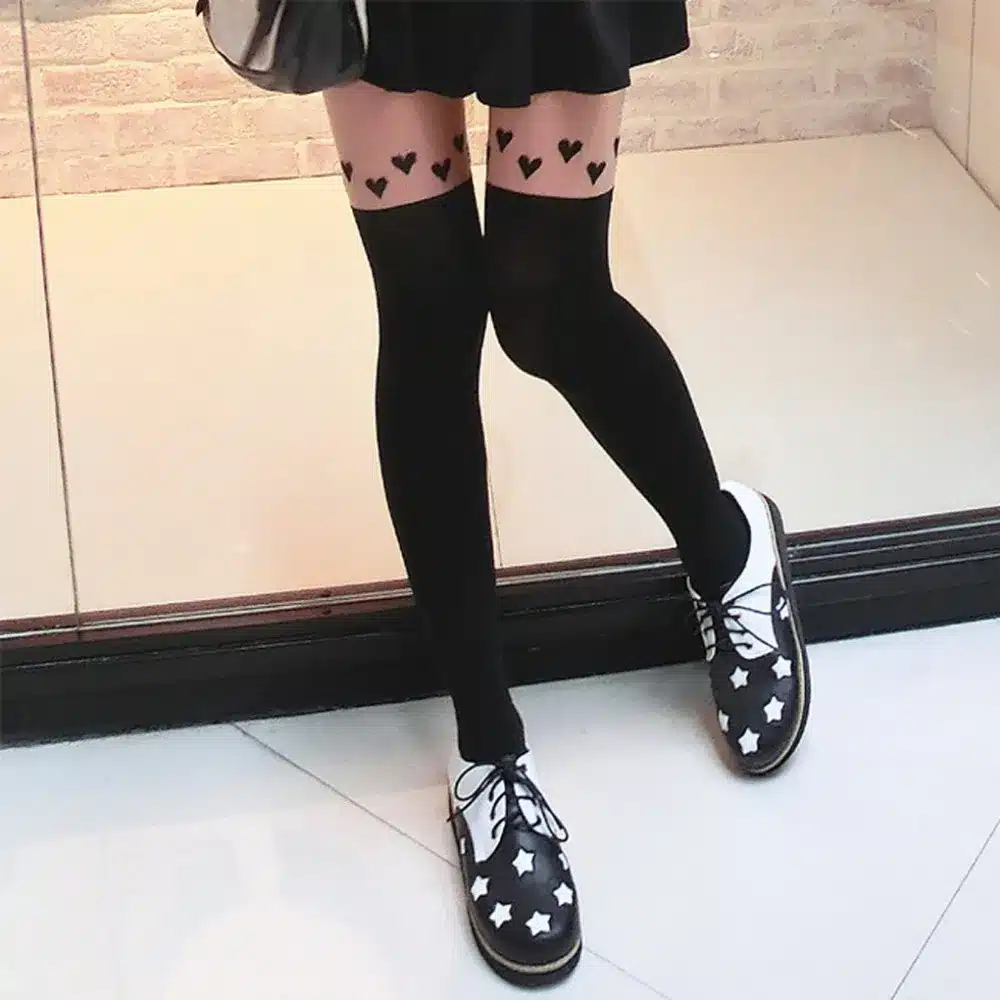 Tights Pantyhose Women Sexy Stockings Cat Pattern Print Cartoon 20 Style Spring&Autumn Mock Medias Pantis Woman Collant Femme 10