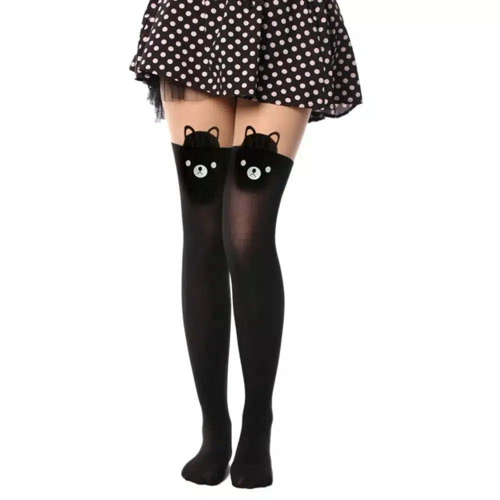 Tights Pantyhose Women Sexy Stockings Cat Pattern Print Cartoon 20 Style Spring&Autumn Mock Medias Pantis Woman Collant Femme 19