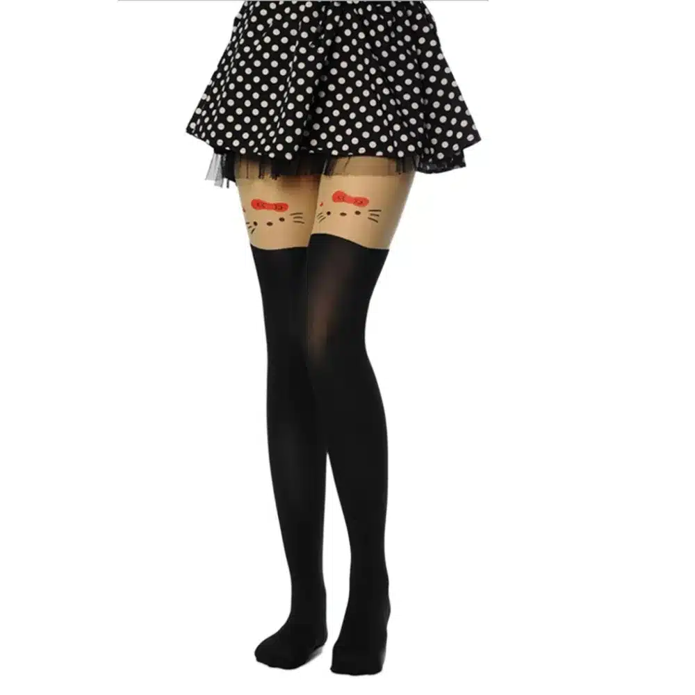 Tights Pantyhose Women Sexy Stockings Cat Pattern Print Cartoon 20 Style Spring&Autumn Mock Medias Pantis Woman Collant Femme 30