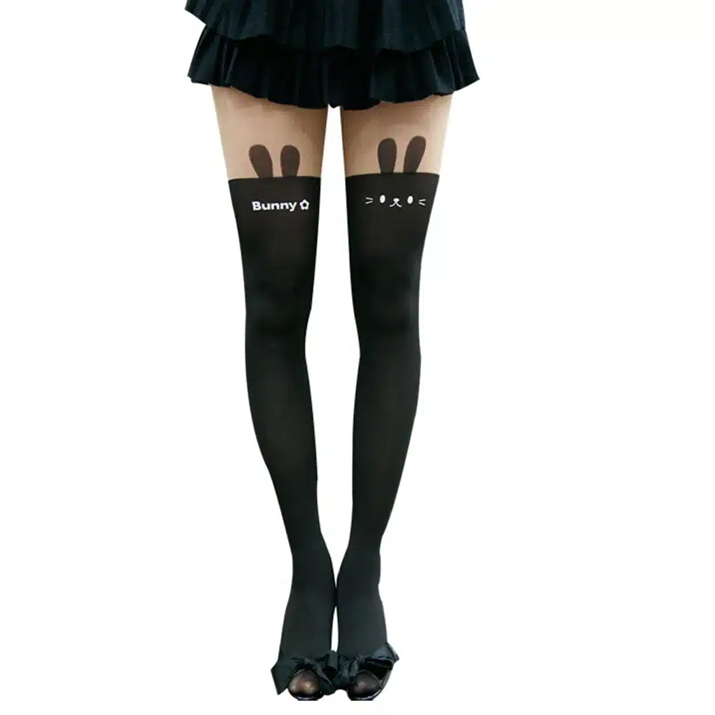 New Sexy Girl's Pantyhose Design Pattern Printed Tattoo Stockings Cat shape 20 Style Sheer Pantyhose Mock Stockings Tights 90cm 22