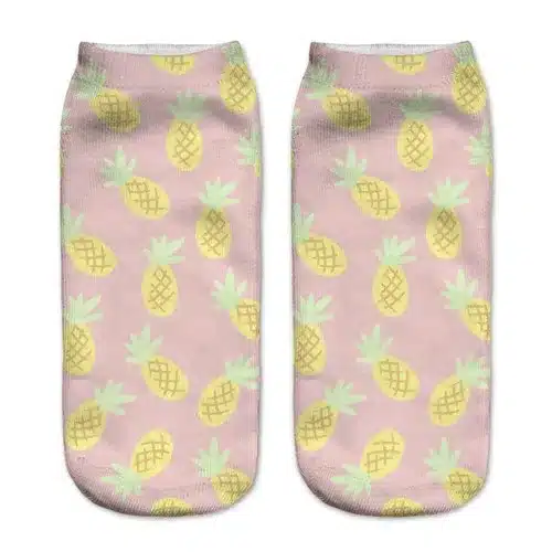 3D Plantlife cactus Women Creative Printed Socks Female Pug Chicken Funny Socks Burger Multicolor Fruit Socks Girl Graffiti 9