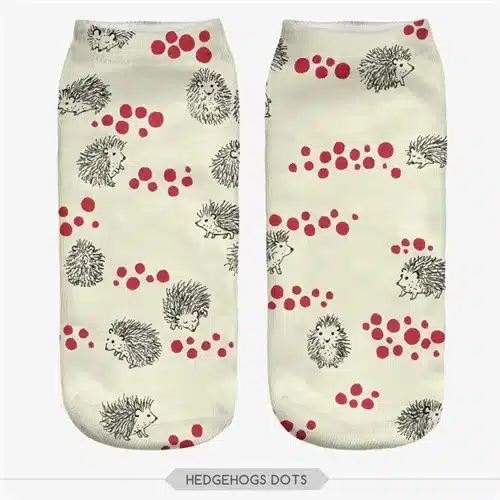 3D Plantlife cactus Women Creative Printed Socks Female Pug Chicken Funny Socks Burger Multicolor Fruit Socks Girl Graffiti 11