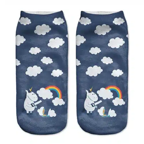 3D Plantlife cactus Women Creative Printed Socks Female Pug Chicken Funny Socks Burger Multicolor Fruit Socks Girl Graffiti 13