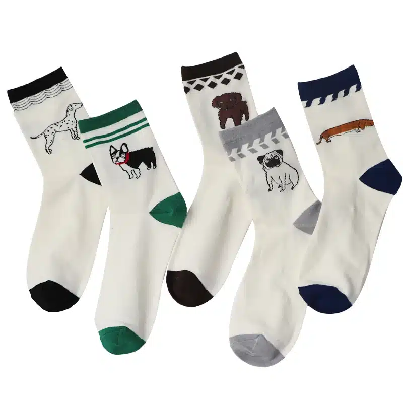 Cartoon Patterns Women Socks 3D Casual Cute Art Socks Woman Fashion Ankle Low Cut Short White Socks For Female Chaussette Meias 13