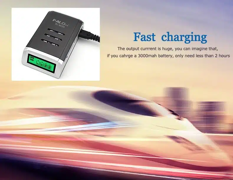 LCD Display With 4 Slots Smart Intelligent Battery Charger For AA / AAA NiCd NiMh Rechargeable Batteries 20
