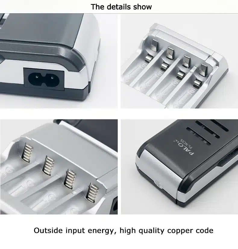 LCD Display With 4 Slots Smart Intelligent Battery Charger For AA / AAA NiCd NiMh Rechargeable Batteries 25