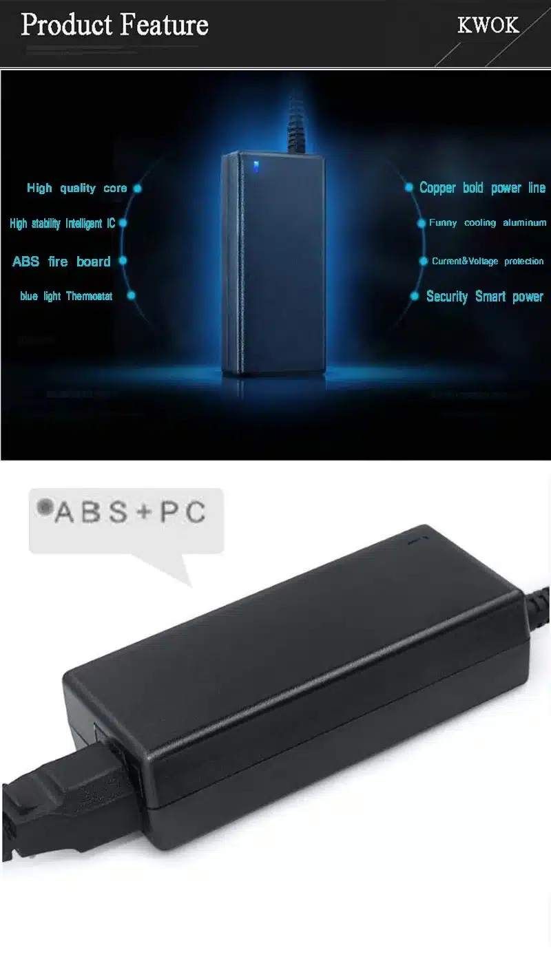 19V 3.42A 5.5X2.5mm Laptop Charger AC Adapter Power Supply For Acer Asus laptop A43E X43BU S-7200 SADP-65KB Portable Charger 2