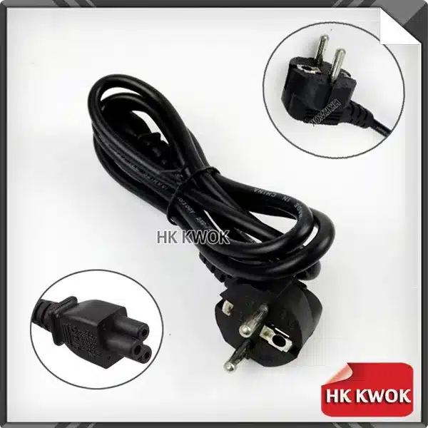 1.2M 3 Prong EU Plug Laptop PC AC Power Cord Cable For Toshiba HP Acer Asus Dell Samsung Laptop Adapter Charger Charger Wire 11