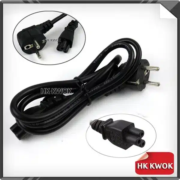 1.2M 3 Prong EU Plug Laptop PC AC Power Cord Cable For Toshiba HP Acer Asus Dell Samsung Laptop Adapter Charger Charger Wire 13