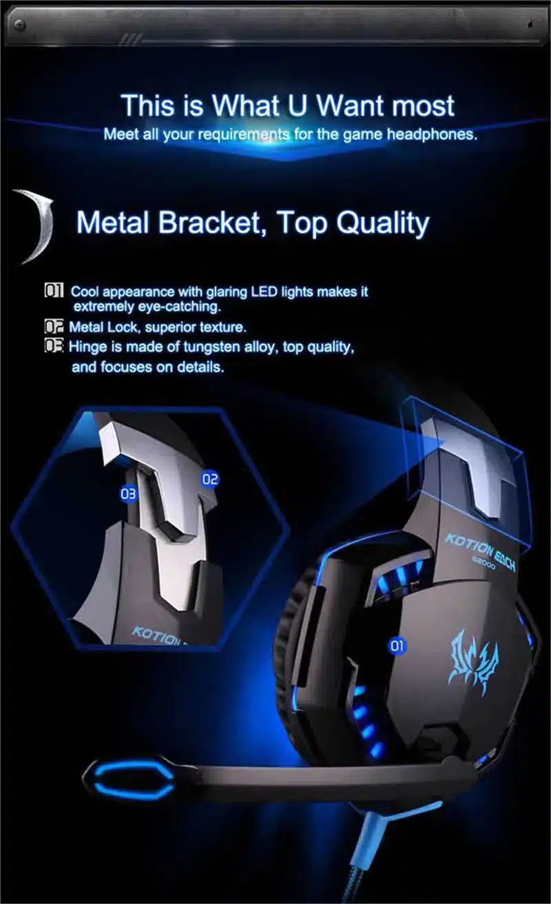 Best Computer Wire Gaming Headphone Gaming Headset Over Ear casque gamer Game Headphone With Microphone Mic for Computer PC 16