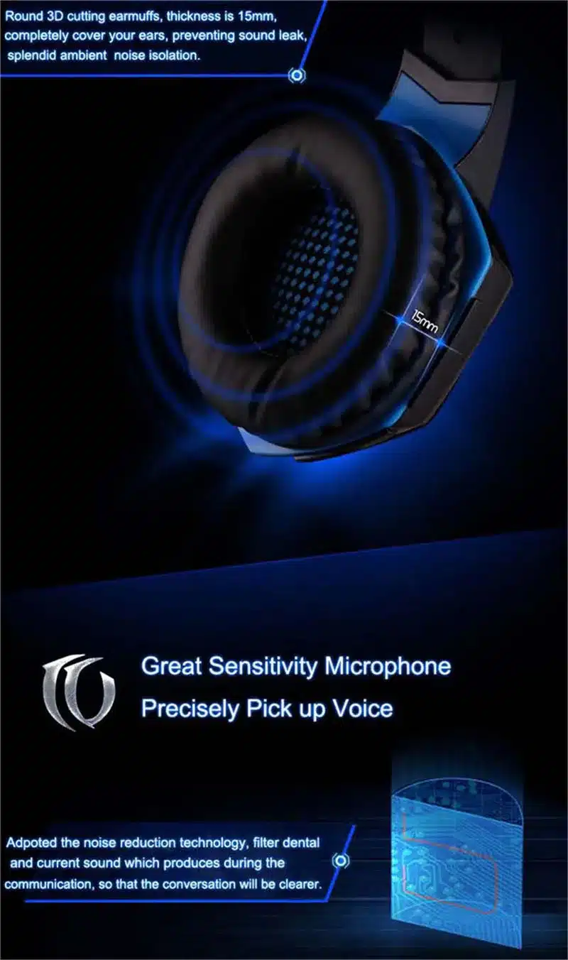 Best Computer Wire Gaming Headphone Gaming Headset Over Ear casque gamer Game Headphone With Microphone Mic for Computer PC 18