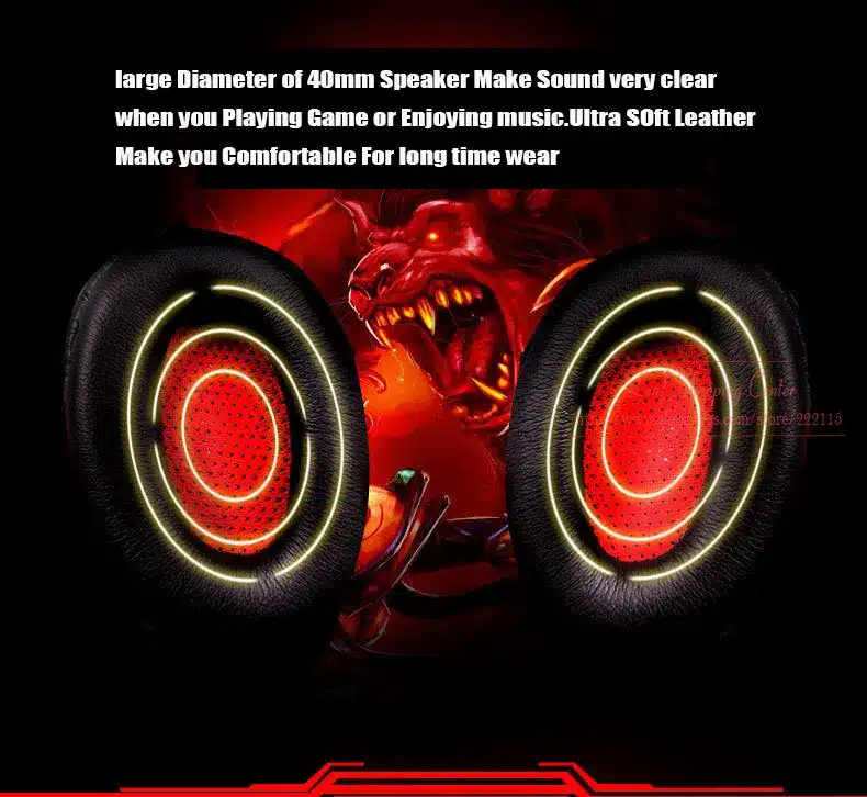 Soyto Stereo Bass Computer Gaming Headset Headphone Earphone With Microphone For Computer Gamer 13