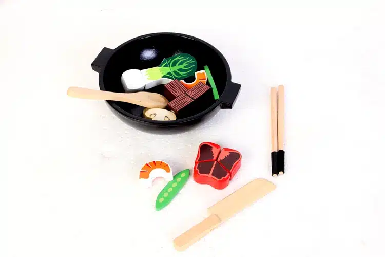 Exempt postage, the wooden simulation play house toys, vegetables, hot pot , children's educational toys 4