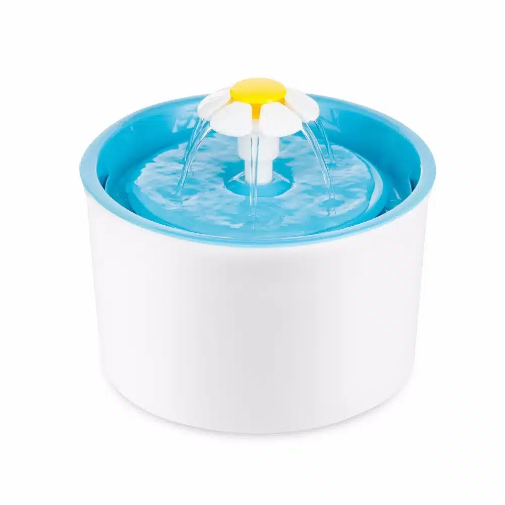 Fashion Automatic 1.6L Flower Style Dog Cat Kitten Water Drinking Pet Fountain Pet Bowl Drink Dish Filter Orange/Blue/Green 17